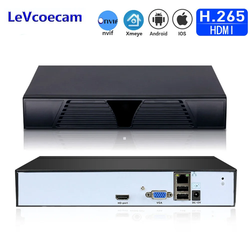 Сетевой видеорегистратор H.265 NVR для системы видеонаблюдения 16 каналов 5 МП 8 4