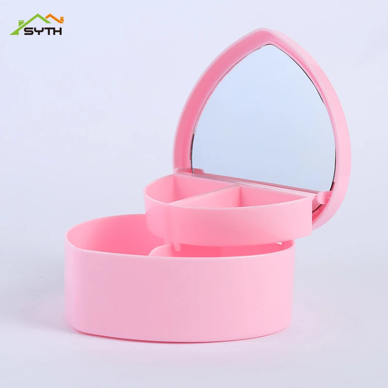 Шкатулка для ювелирных изделий в форме сердца девочек детский футляр косметики с