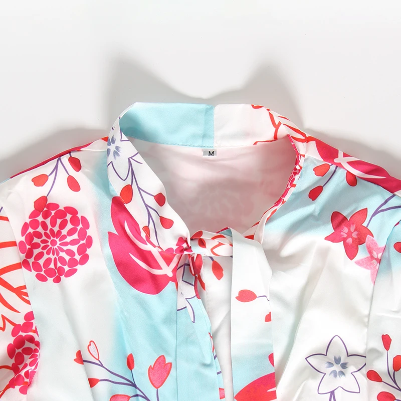 CHICEVER/осеннее платье с принтом и бантом для женщин рукавами фонариками круглым