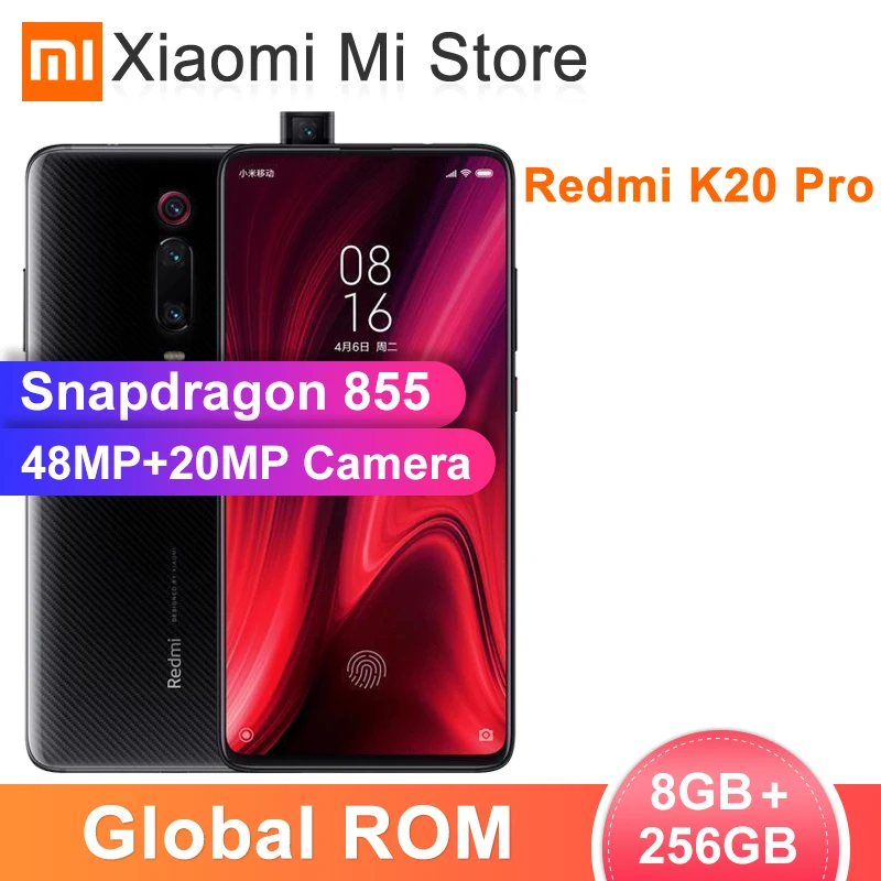 Xiaomi Redmi K20 Pro 8 Гб 256 мобильный телефон Snapdragon 855 48MP + 20MP камера 4000 мАч аккумулятор 6 39