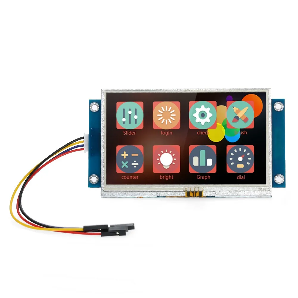 4.3&quot Serial Port Color LCD Module Enhanced HMI Intelligent Smart USART Touch TFT Display Panel | Инструменты