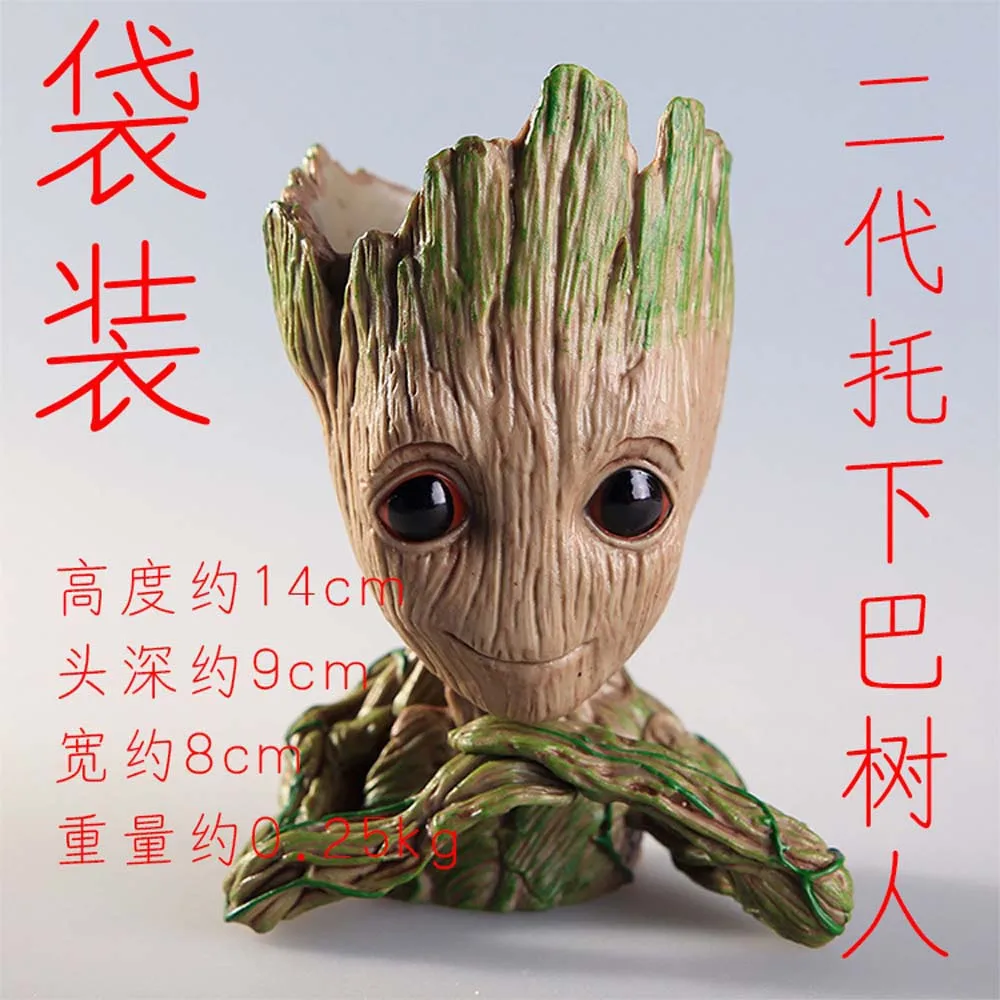 

Цветочные горшки Groot, фигурки, аксессуары, художественная полимерная настольная креативная миниатюрная Современная керамическая Милая дек...