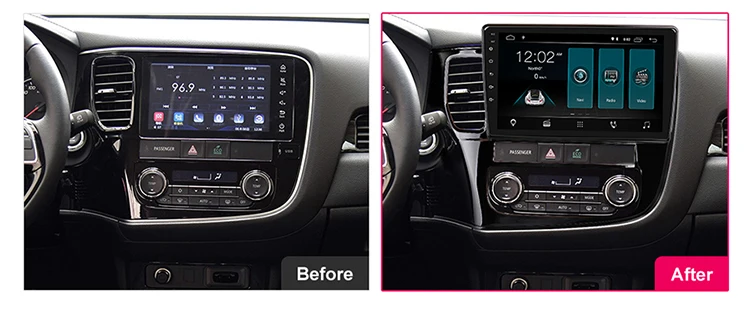Автомобильный Радио мультимедийный плеер для Mitsubishi Outlander 3 Авторадио 2Din Android 9,0 gps навигация магнитофон стерео