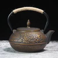 cast iron pot boiling water brewed tea with tea filter iron teapot tea set japanese style health iron pot