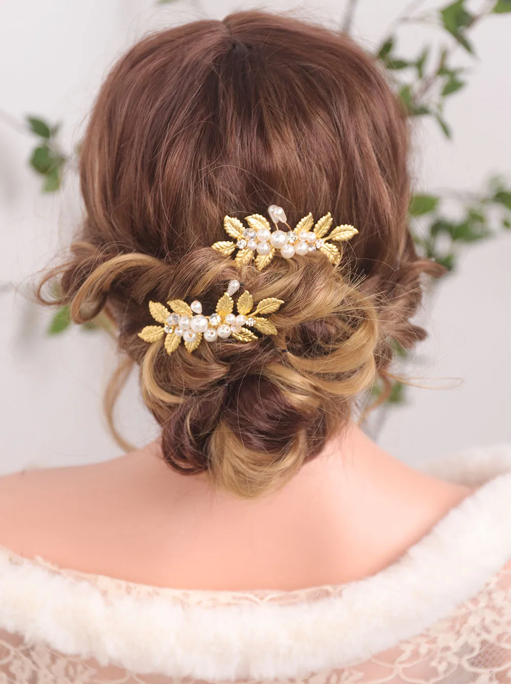 Свадебные аксессуары для волос Свадебная шляпа винтажная Золотая расческа