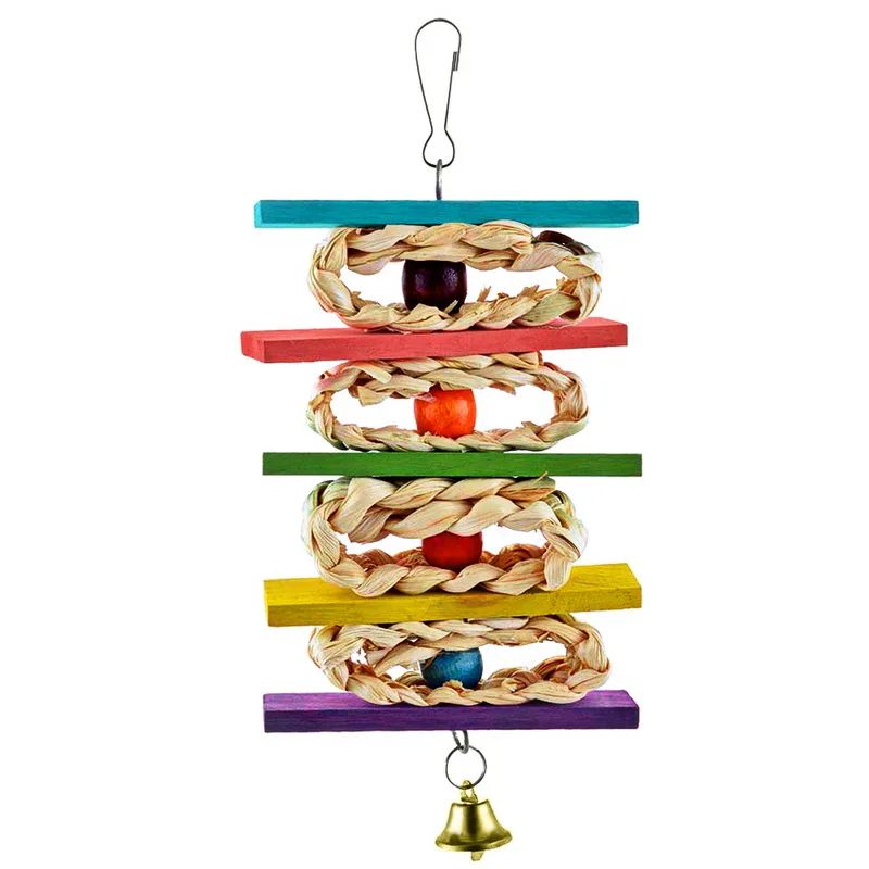 Новые игрушки для птиц жевательные попугая клетка укуса игрушка игры в