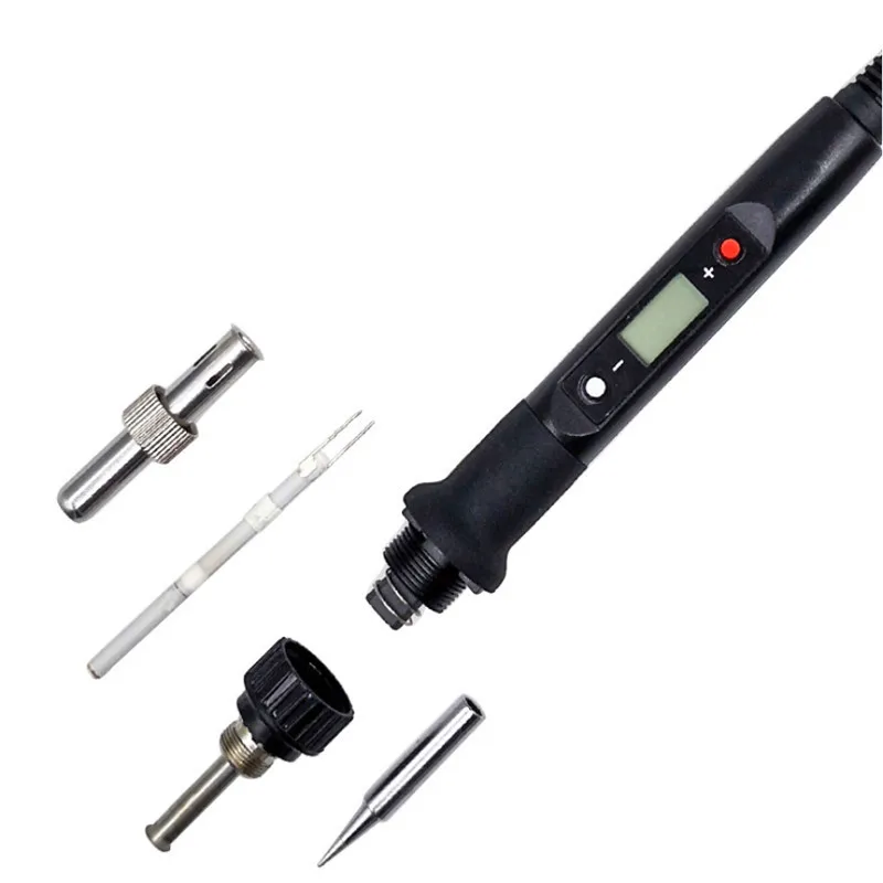 80W Electric Soldering Iron Adjustable Temperature LCD Digital Display 220V Welding Solder Tips Repair Rework Tool Kit | Канцтовары для