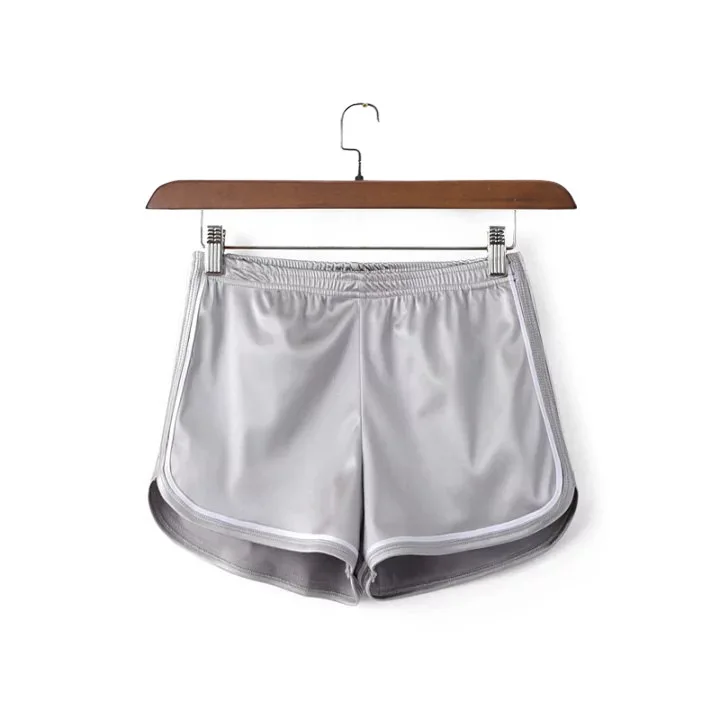 Женские шорты Летние повседневные однотонные на шнуровке свободные с высокой