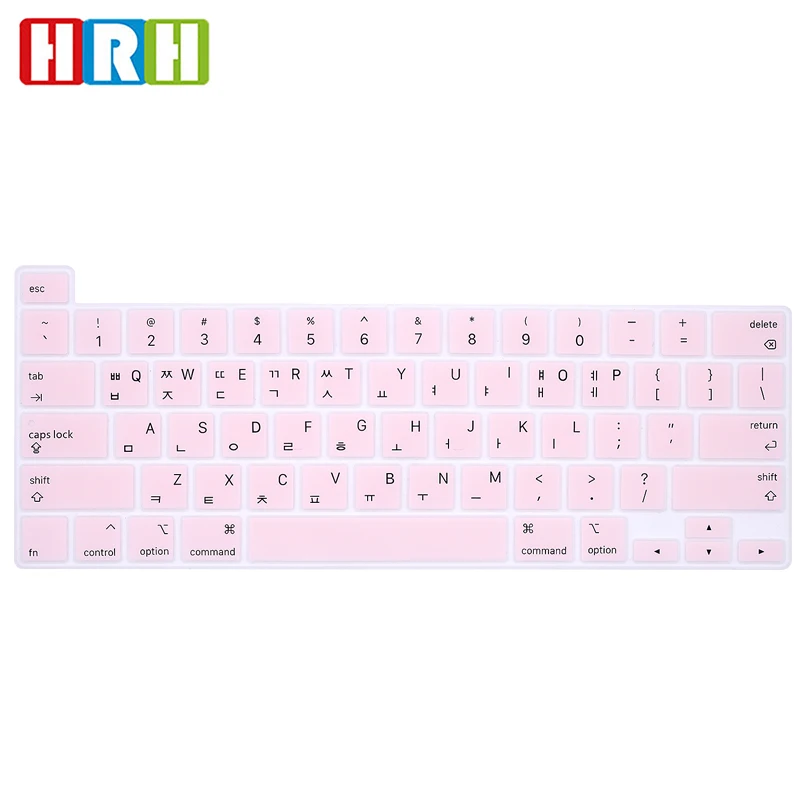 Цветной силиконовый чехол для клавиатуры в Корейском стиле HRH версия США MacBook New Pro