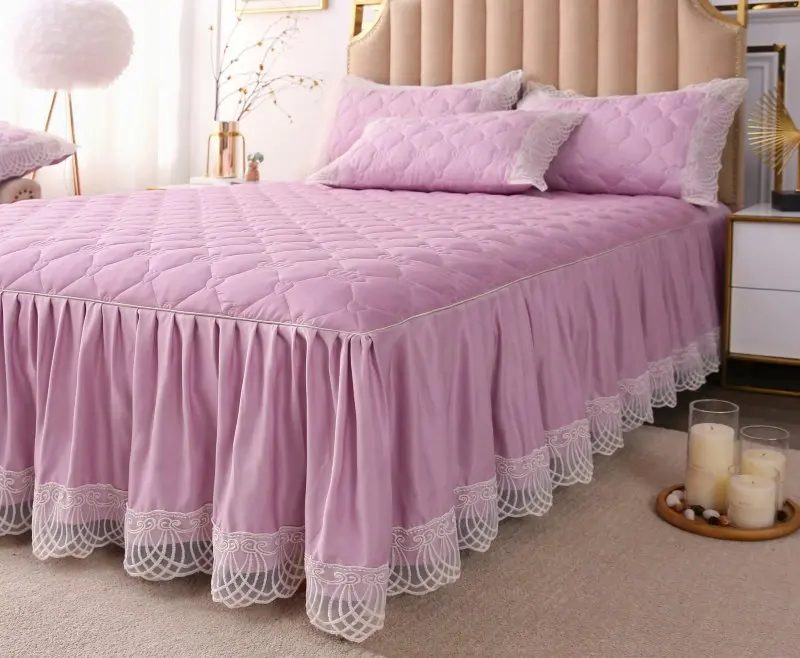 Роскошный корейский стиль принцессы розовый желтый синий 100% хлопок плотная