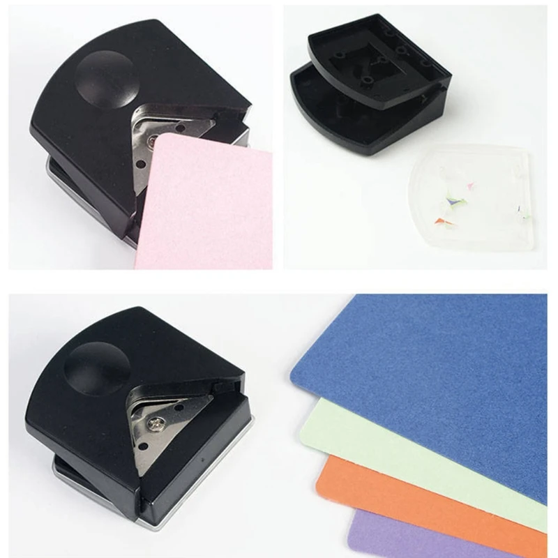 

A9LC Business Card Corner Rounder Card Photo Corner Trimmer Cutter ABS Film Photo Rounder 4mm