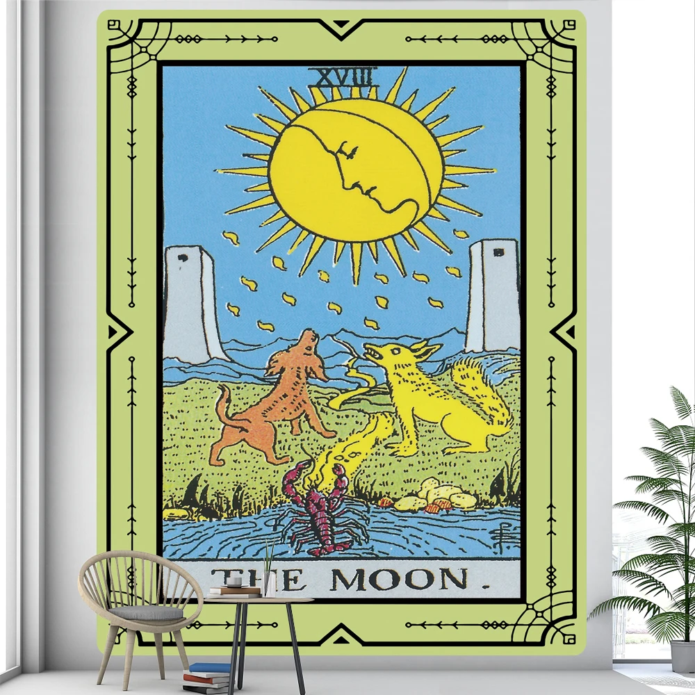 Таро психоделическая сцена домашний художественный декоративный гобелен