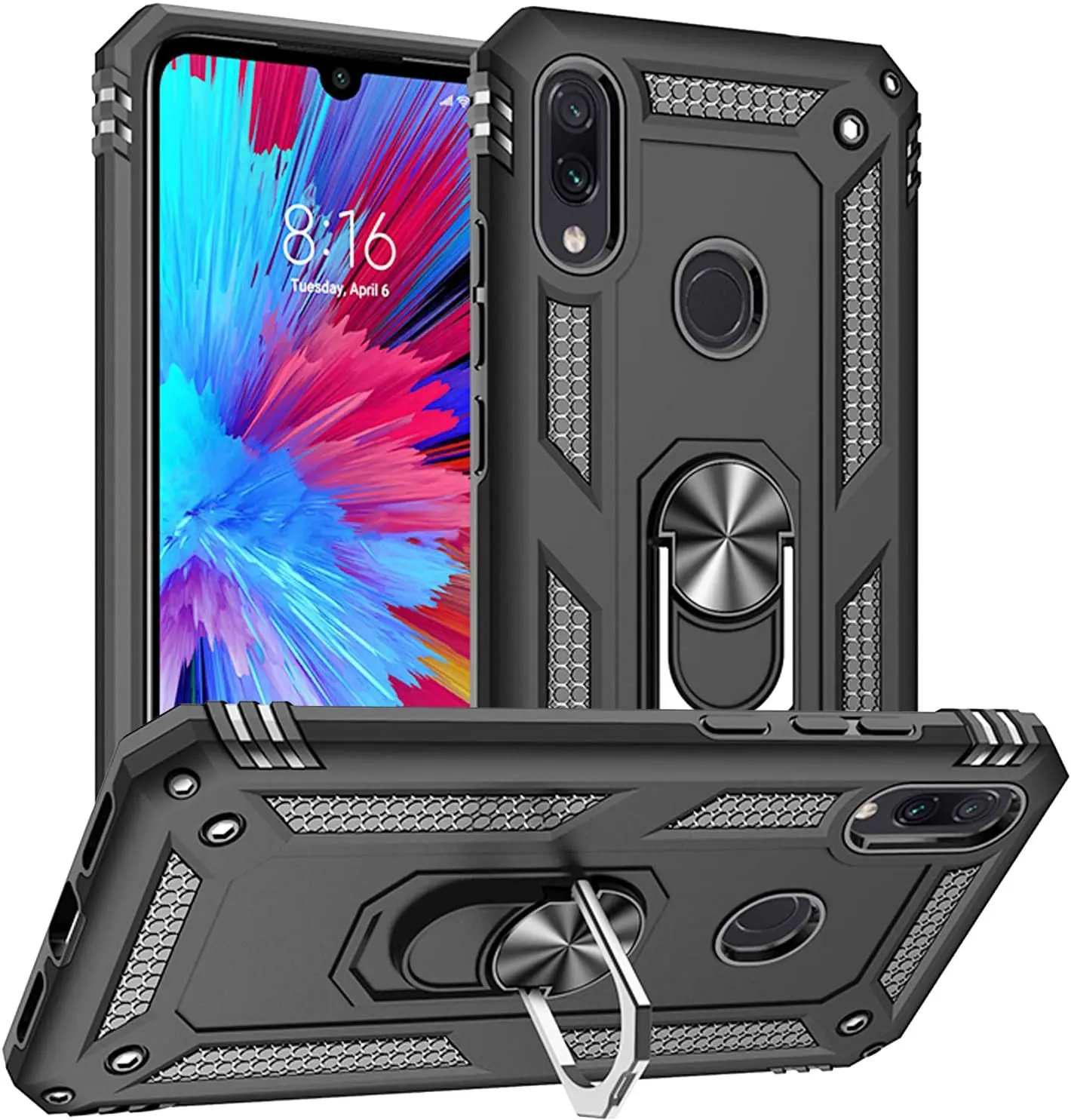 чехол Xiaomi Redmi Note 7 pro автомобильный держатель Броня бампер противоударный