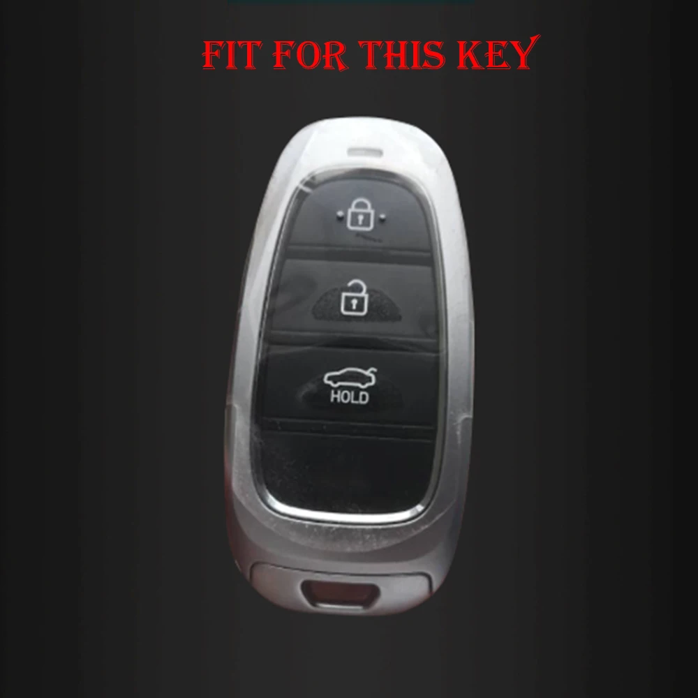 Силиконовый чехол для ключа Hyundai sonata 8 Santa Fe Tucson 2020 2021 3 кнопки брелок аксессуары -