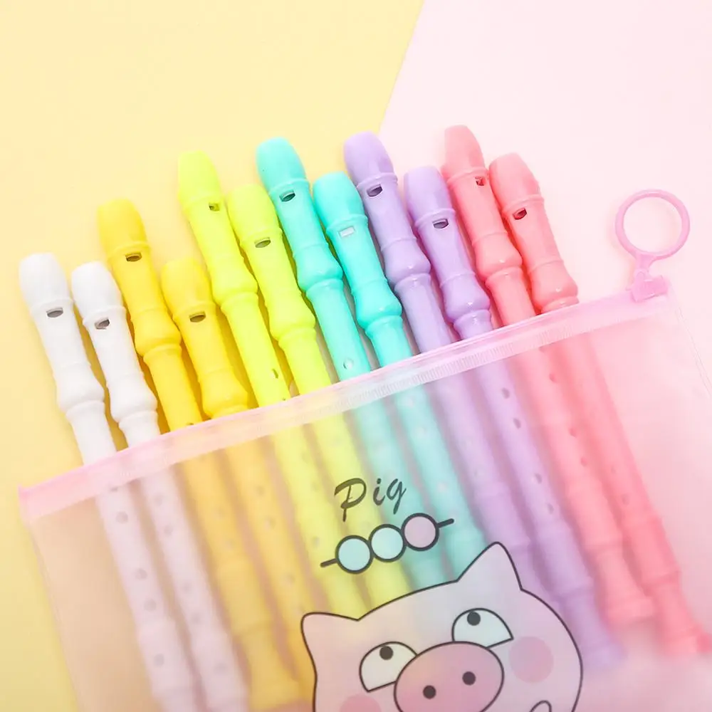 12 шт./компл. музыка флейта гелевые ручки функциональный свисток весело крутая