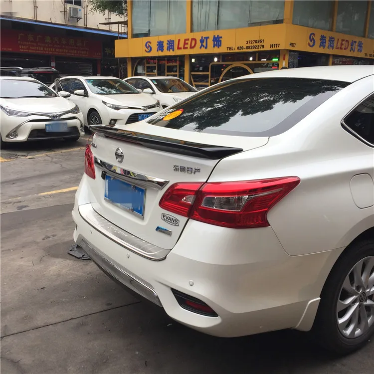 Для Sentra Спойлер ABS Материал заднее крыло автомобиля праймер цвет задний спойлер