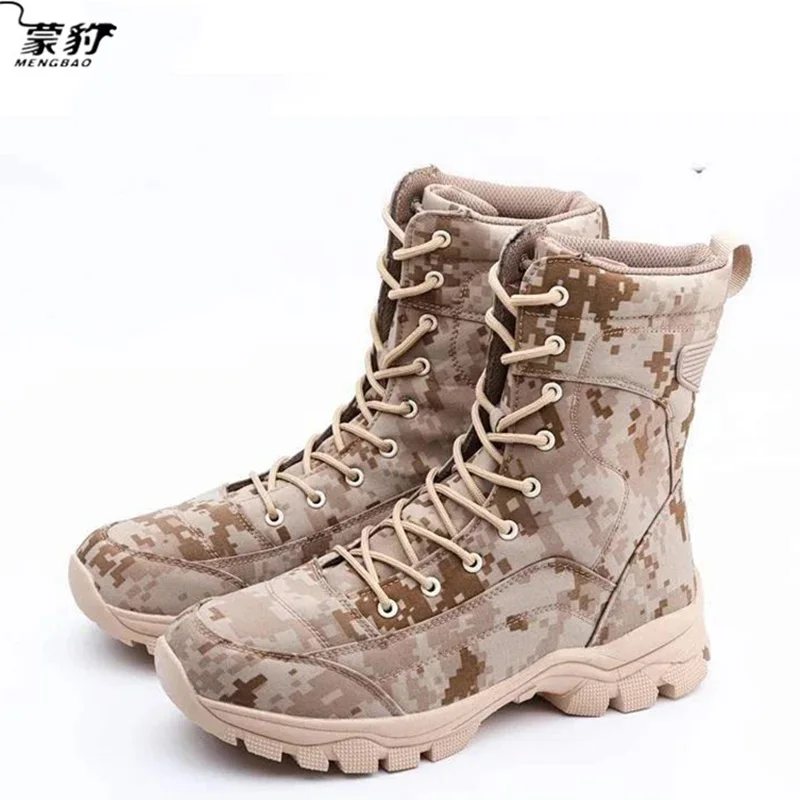 

Ботинки мужские тактические камуфляжные, Военная Обувь для охоты, рабочие водонепроницаемые боевые пустынные армейские ботинки кроссовки