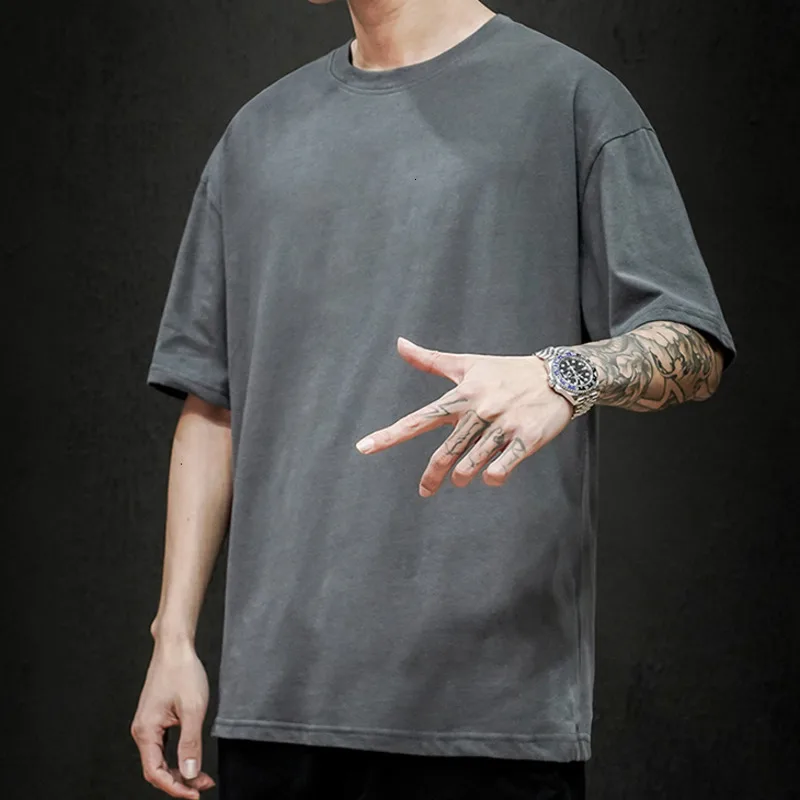 

Solid Color Men's Short Sleeve T-shirts 100% Combed Cotton Basic Man Tees 2021 Summer Casual Tshirts Women Couple Tees