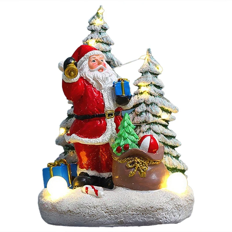 

Christmas Decoration Glowing Ornaments Resin Crafts Christmas Gifts
