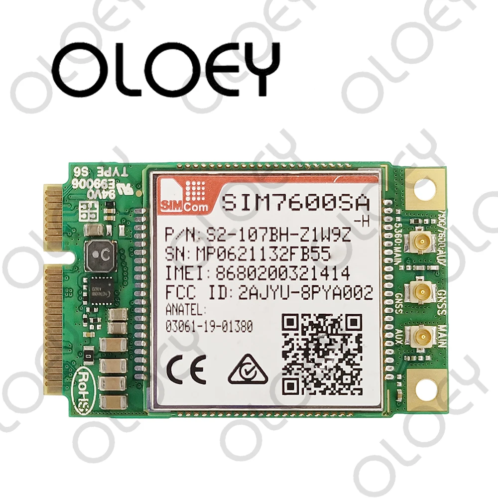 SIMCOM SIM7600SA-H Mini PCIE LTE Cat4 модуль многополосный Pcie для Австралии/Новой Зеландии/Южной