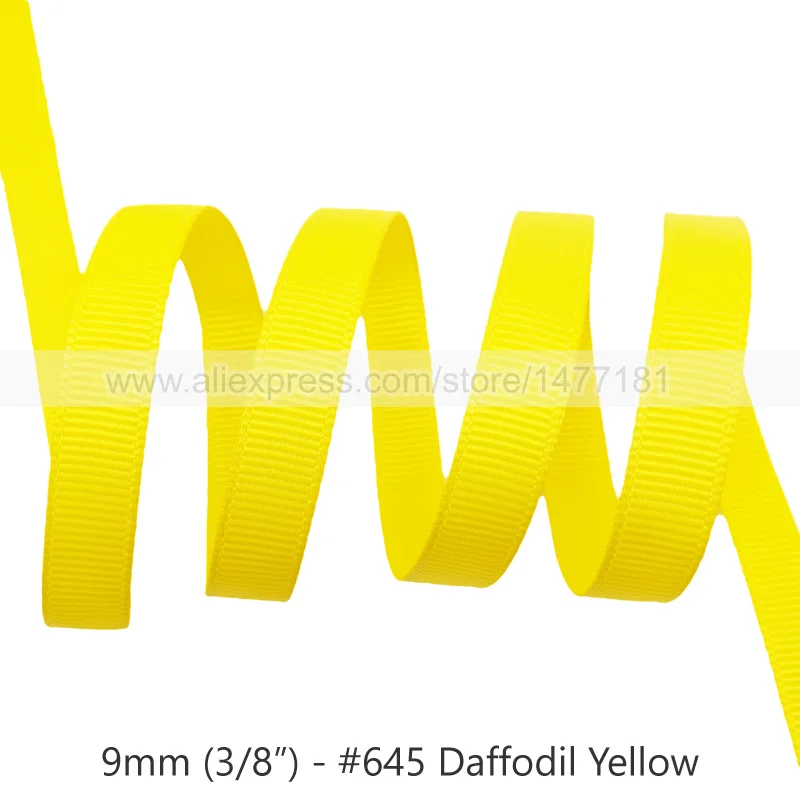 645 Daffodil Yellow 20 ярдов) 3/" 9 мм корсажная лента белого, черного, розового, красного, зеленого, фиолетового цветов корсажная лента полиэстер лента для рукоделия - Цвет: 645 Daffodil Yellow