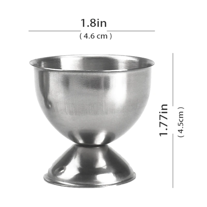 Stainless Steel Egg Cracker Topper Set Hard Boiled Eggs Separator Holder 4 Spoons Cups 1 Shells Remover Top Cutter | Дом и сад