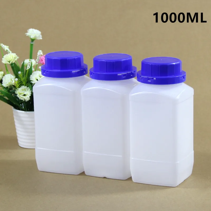 Пластиковая Квадратная бутылка для пищевых продуктов 1000 мл с внутренним