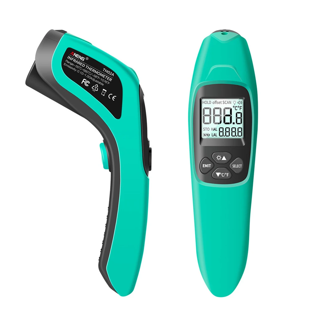 

Pyrometer LCD Display IR Laser Point Gun LCD Digital Display Handheld Pyrometer Instant Read Laser Infrared Thermometer