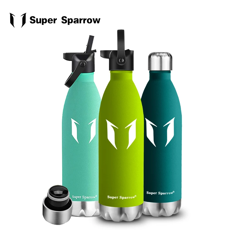 

Super Sparrow Thermos Bottles Stainless Steel Insulated Tumbler Water Bottle Leak-Proof Vacuum Flask Drink Cup 350ml/500ml/750ml