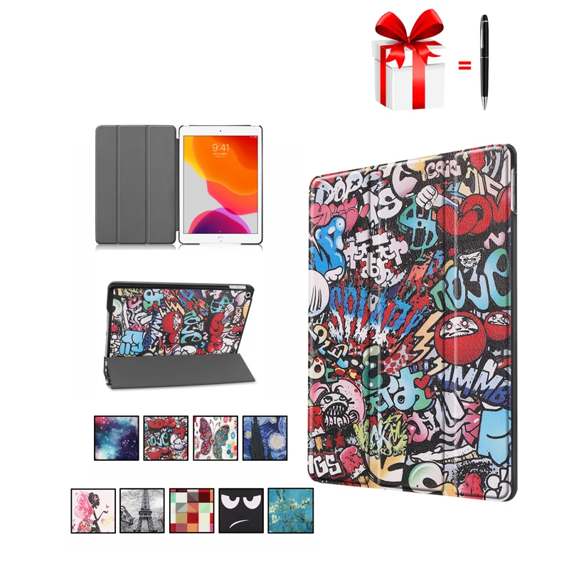Чехол для Apple iPad 10 2 2019 чехол a2197 7th Gen A2200 A2198 A2232 защитный из искусственной кожи +