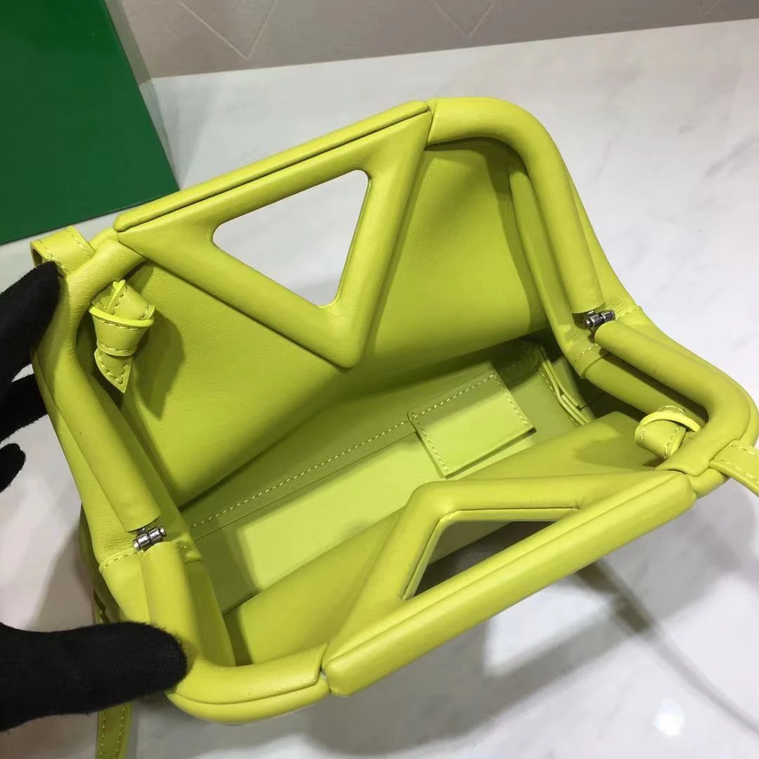 

ABQP - 2021 new original quality leather luxury handbag female famous brand high quality new fashion shoulder bag triangle bag