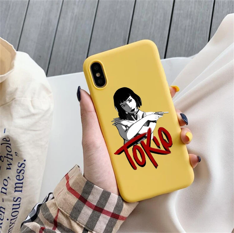 Испания ТВ La Casa de papel чехол-накладка на заднюю панель из силикона и мягкого ТПУ чехол для телефона для iphone 6/6S, 7/8, 7 Plus/8 Plus, X, K, XS, XR 11 pro