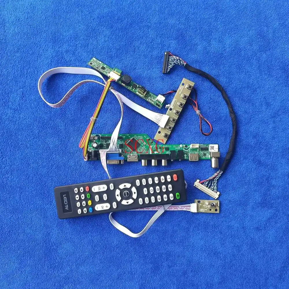 

1280*1024 Fit M190EG02/M190ETN01.0/MV190E0M/HSD190MEN6 KIT HDMI-compatible VGA USB AV LED Display drive board Analog LVDS 30-Pin