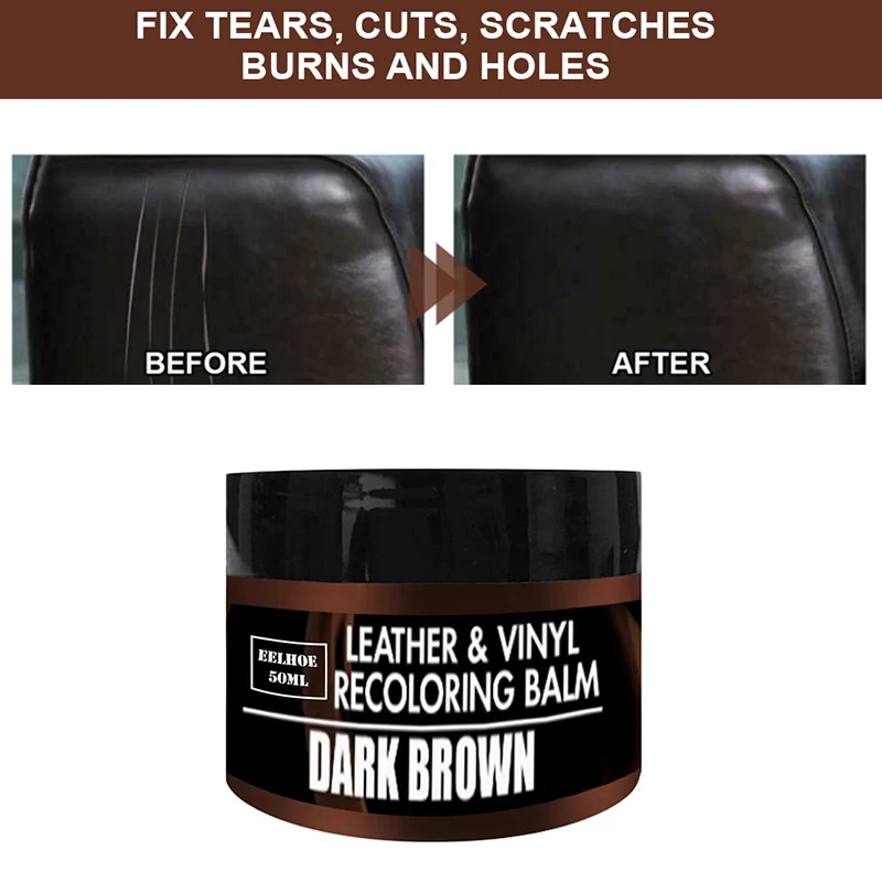 

New Leather Vinyl Repair Cream Seat Renovation Paste Repair Cream Car Seat Sofa Bags Shoe Faded Scratched Leather Repair Cream
