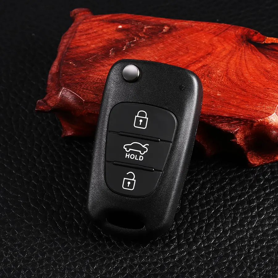 Сменный Чехол для автомобильного откидного ключа с 3 кнопками складной чехол KIA