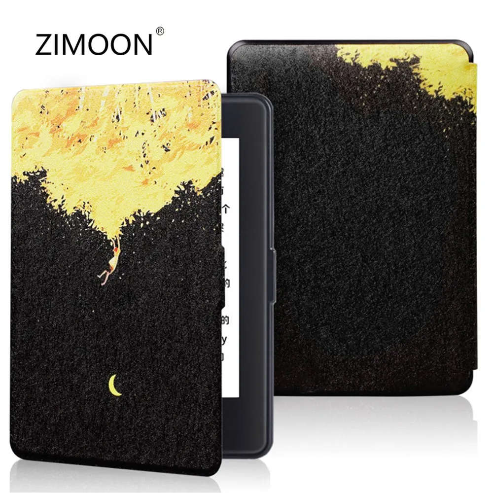 

Print Case for Kindle 8th Flip Smart Cover for Kindle 8th SY69JL 2016 Hard Protective Shell with Auto Sleep/wake up