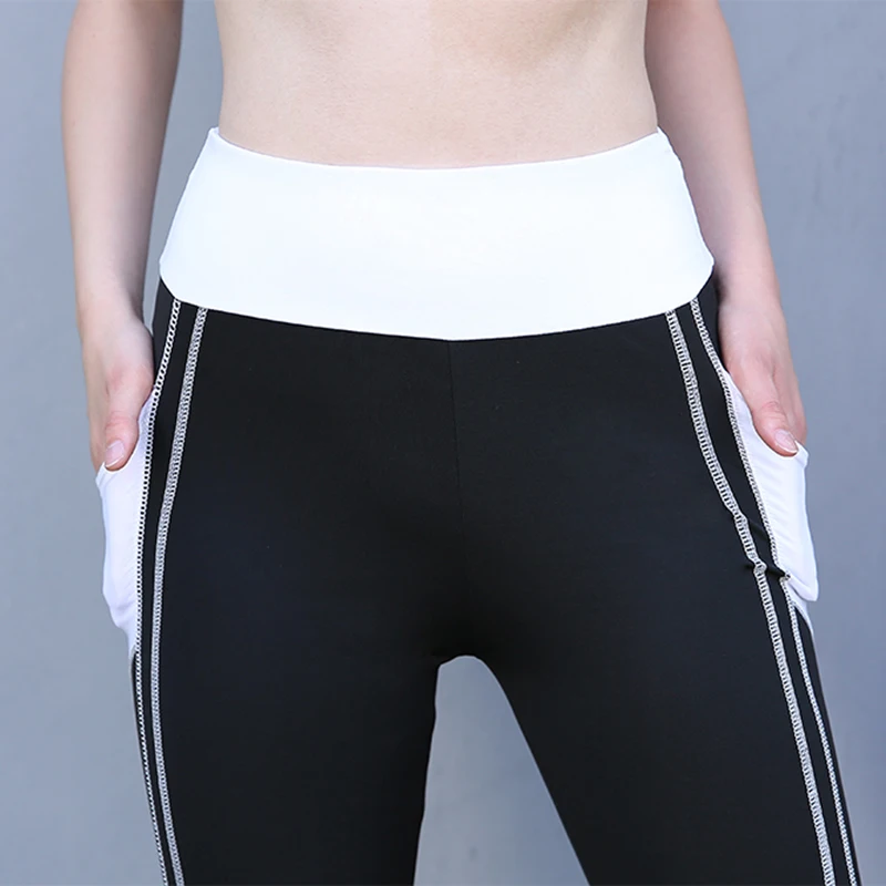 Женские Штаны Для Йоги SALSPOR спортивные облегающие леггинсы с высокой талией и