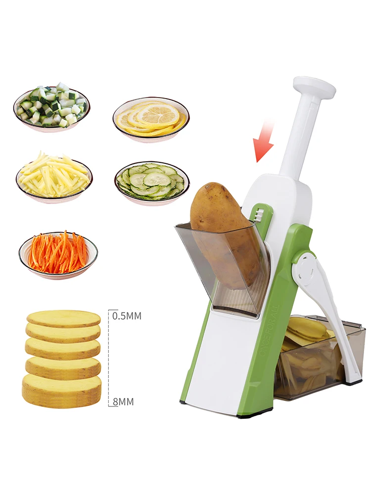 

Kitchen Vegetable Slicer Foldable Food Chopper Vegetable Cutter Mandoline Slicer Chopper Fruit Dicer Safe Slice Kitchen Tool
