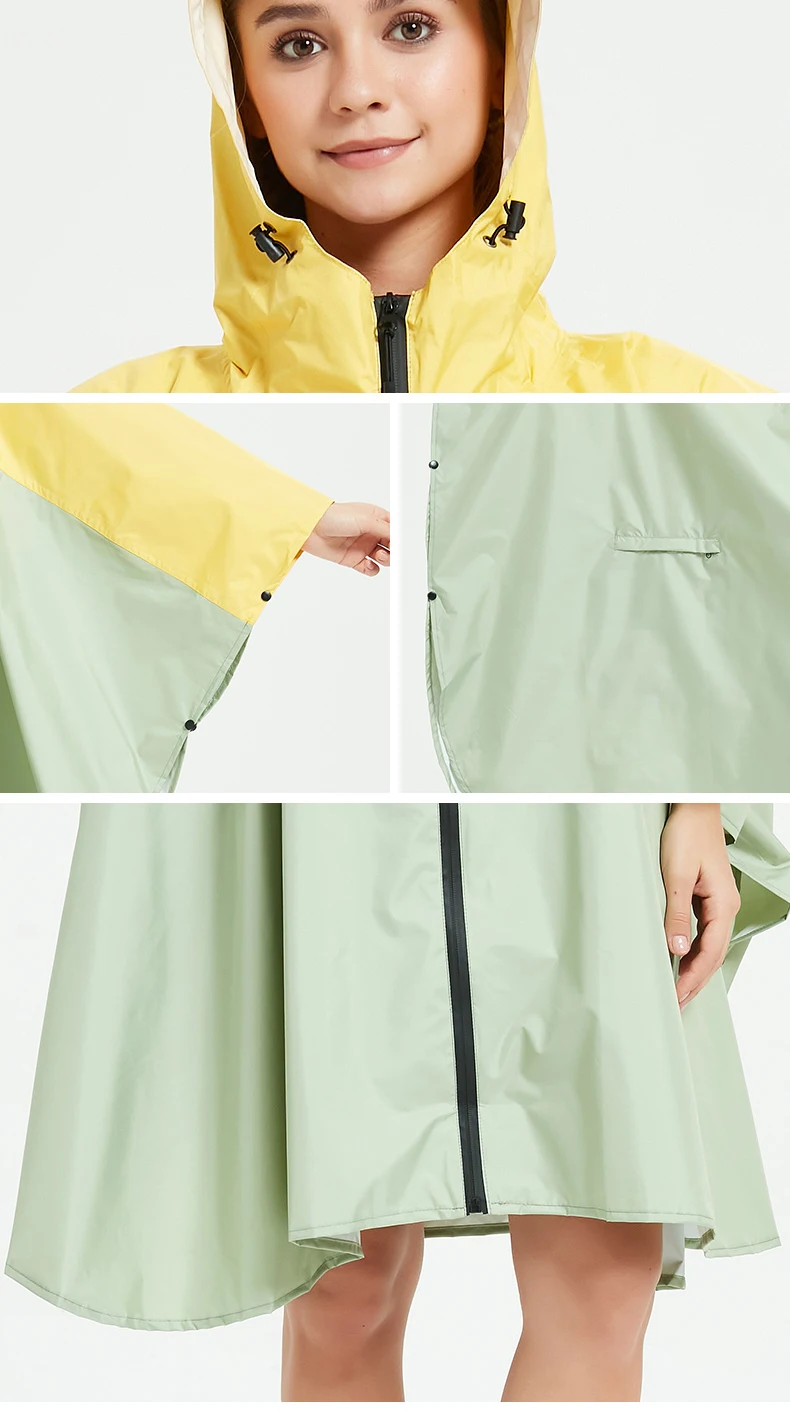 

Raincoat Women Men Waterproof Backpack,Rain Wear Outdoors Hiking Riding Poncho Jacket Chubasquero