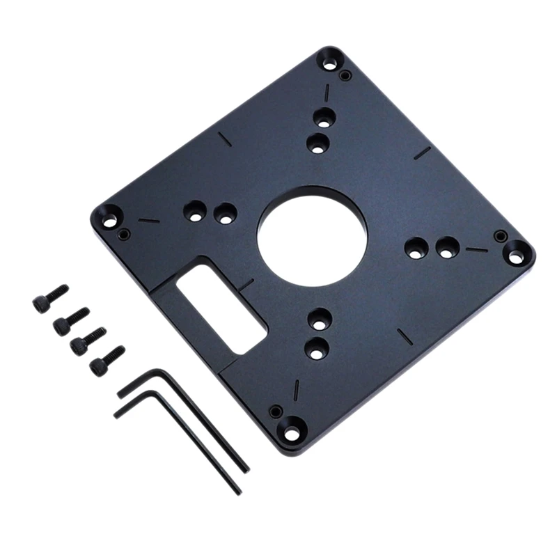

HOT-Router Table Insert Plate Universal Trimming Machine Flip Board Mounting Plate For Woodworking Engraving Accessory