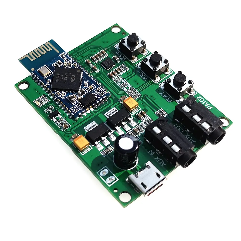 Модуль аудиоресивера PA202 Bluetooth 4 2 aptx-LL Amp CSRA64215 aux | Электроника