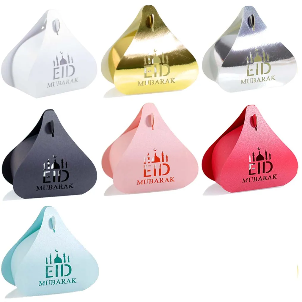 

Маленькая Подарочная коробка EID Mubarak, 9 шт., конфетная коробка для печенья, мусульманского праздника