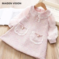 infant dress kids winter dresses for girls autumn linen cotton baby girls clothes 1 12 yrs toddler girl birthday party dress