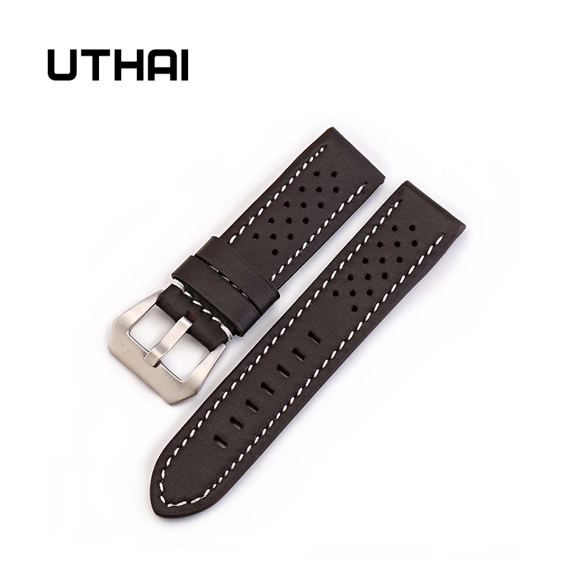 Часы-браслет UTHAI Z14, ремень для деловых мужчин, Ремешки для наручных часов из натуральной кожи, ремешок для часов 20 мм 20 мм 22 мм 26 мм, аксессуары для часов