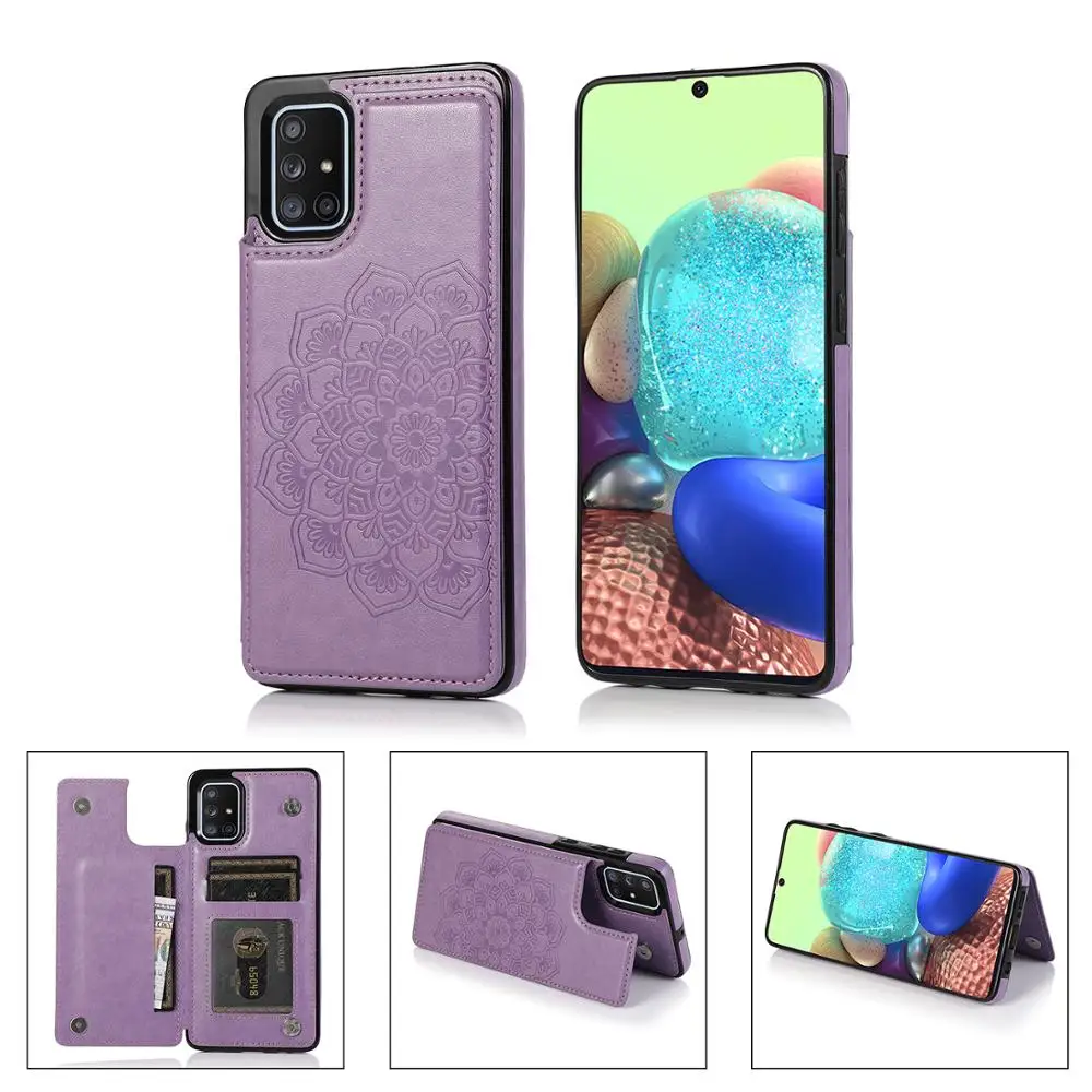 Чехол Datura с цветочным клапаном для Samsung Galaxy A70 A50 A30 A51A71 A81 A9 задний кронштейн карт