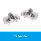 2 шт. Входная Светодиодная светильник ПА с логотипом для двери автомобиля Люстра для Nissan Murano Z50 Z51 Teana J31 GT-R R35 X-trail T30 T31 лазерный проектор