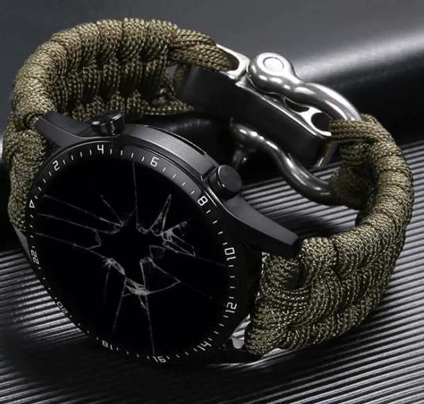 for Samsung Galaxy Watch 42mm 46mm Band 22mm for Samsung Galaxy Watch 3 41mm 45mm Nylon Sports Bracelet Watch band Braided Strap