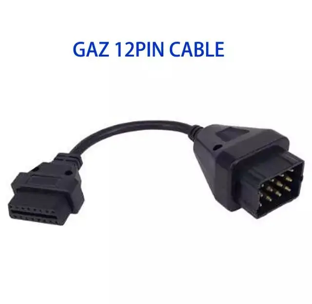 OBD2 грузовик диагностический кабель для ГАЗ 12 Pin OBD 2 16Pin мужской разъем может
