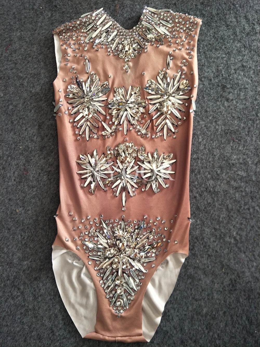 Модный комбинезон Стразы прозрачный сетчатый с кристаллами женские Комбинезоны