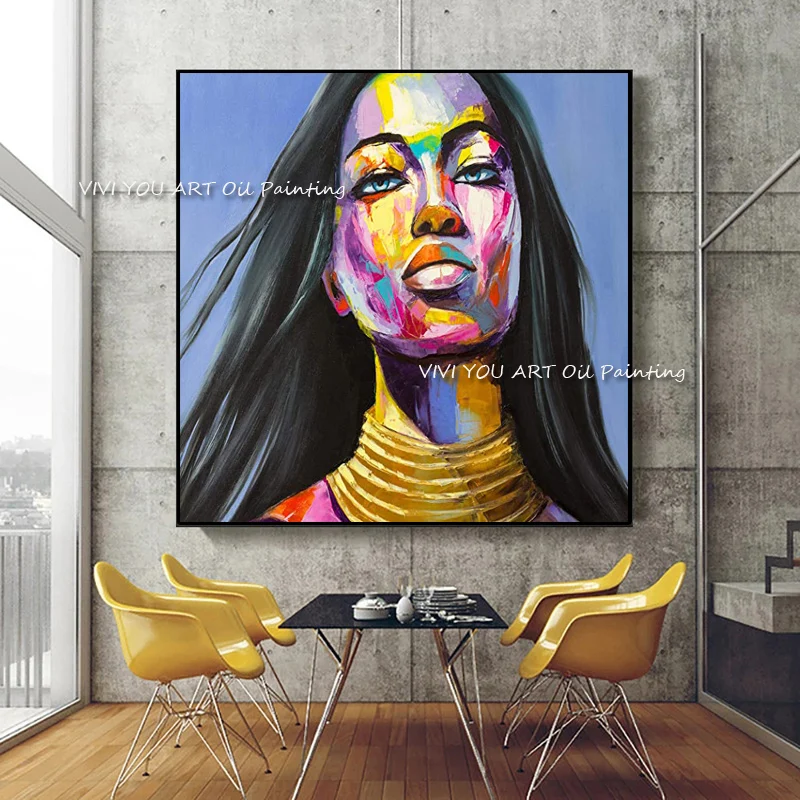 Картина маслом на лице ручной работы в стиле франшиза нинелли палитра с ножом